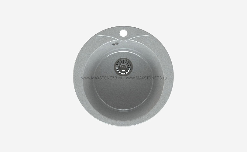 MAXSTONE Мойка глянцевая MS-1 (светло-серая) 470*470*215